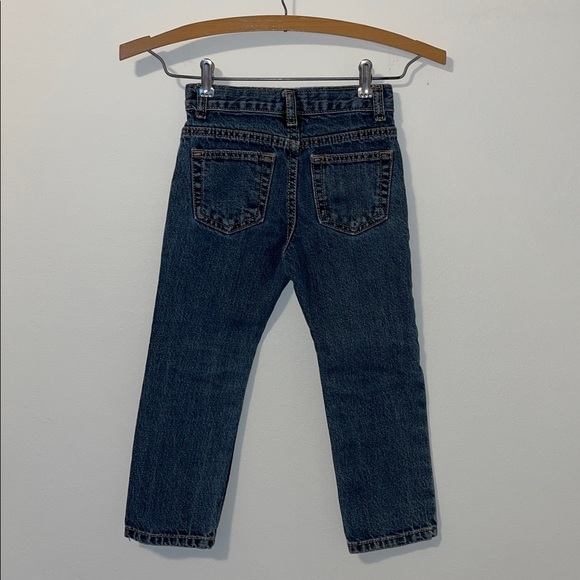 TOUGHSKINS 4T Relaxed Fit Straight Jeans Medium Wash Denim Adjustable Waist - Picture 5 of 8